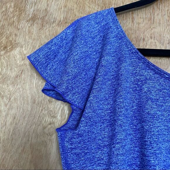 🍄 Adidas Purple One Shoulder Tank Workout Tee - Picture 8 of 10